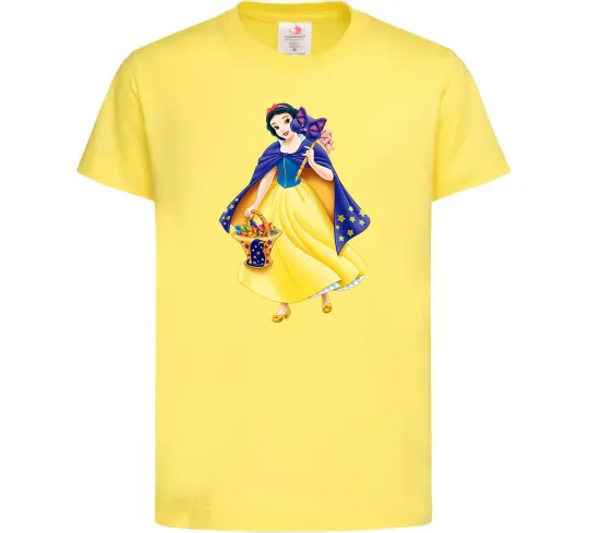 Детская футболка Білосніжка маскарад Лимонный фото