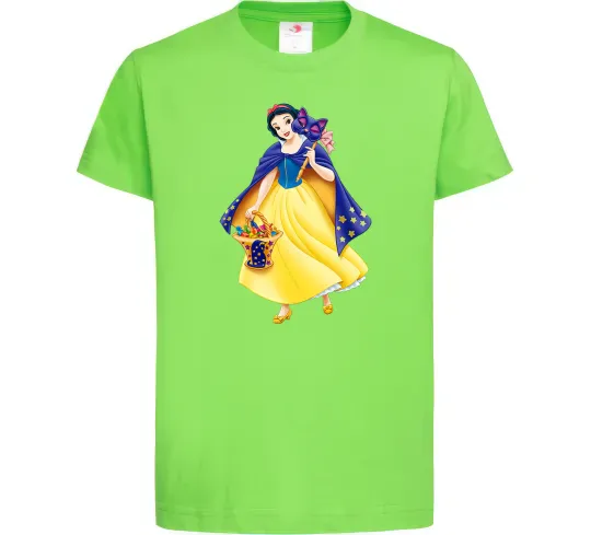 Детская футболка Білосніжка маскарад Лаймовый фото