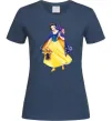 Жіноча футболка Білосніжка маскарад Темно-синій фото