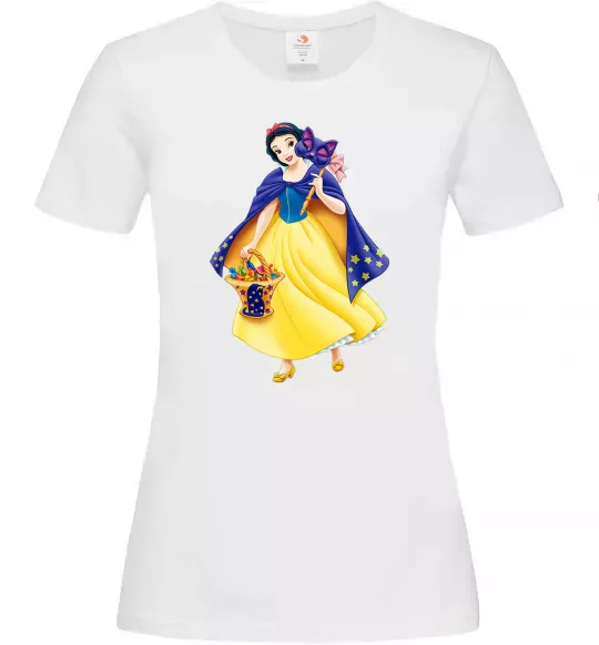 Жіноча футболка Білосніжка маскарад Білий фото