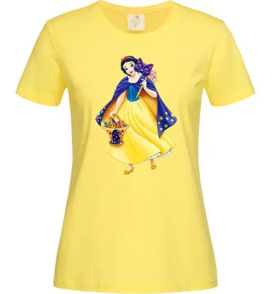 Жіноча футболка Білосніжка маскарад Лимонний фото