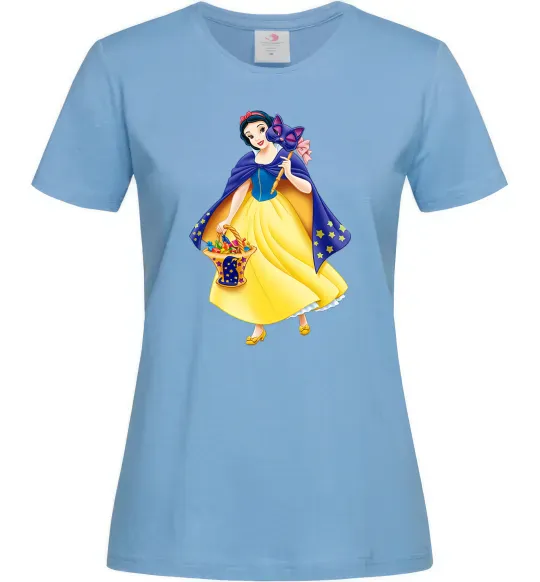 Жіноча футболка Білосніжка маскарад Блакитний фото