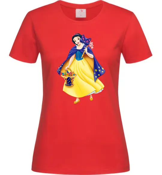 Жіноча футболка Білосніжка маскарад Червоний фото