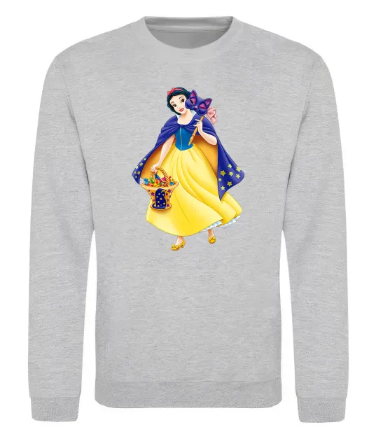 Свитшот Білосніжка маскарад Серый меланж фото