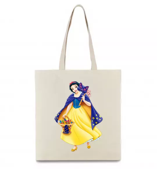 Еко-сумка Білосніжка маскарад Бежевий фото