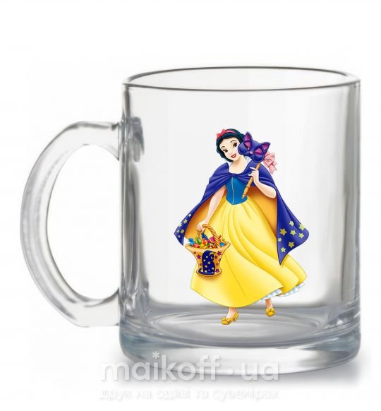 Чашка скляна Белоснежка маскарад Прозорий фото