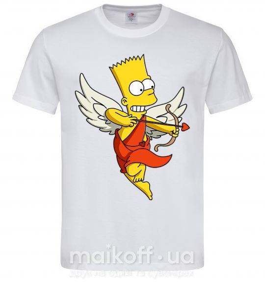 Чоловіча футболка Барт купидон Білий фото
