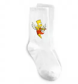 Носки Homer Simpson Woo Hoo Белый фото