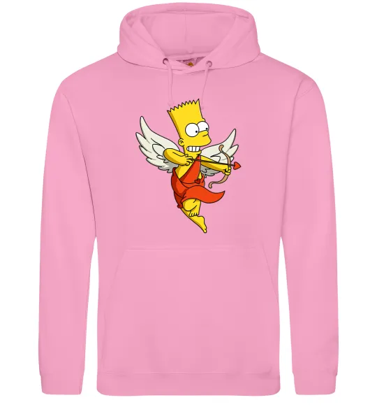Мужская толстовка (худи) Барт купідон Розовый фото
