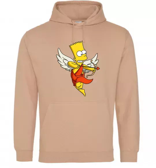 Чоловіча толстовка (худі) Барт купідон Пісочний фото