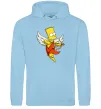Жіноча толстовка (худі) Барт купідон Блакитний фото