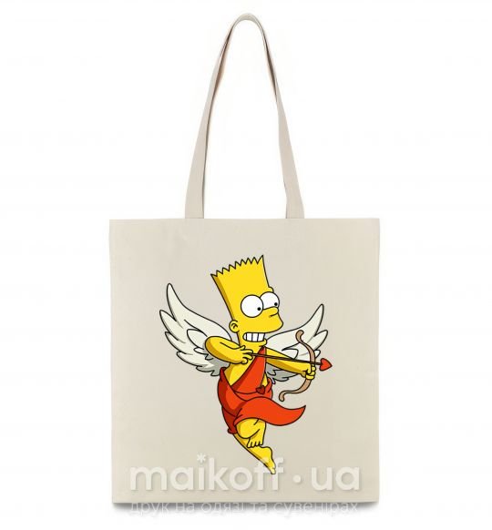 Еко-сумка Барт купидон Бежевий фото