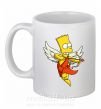 Чашка керамічна Барт купидон Білий фото