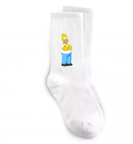 Носки Гомер Белый фото