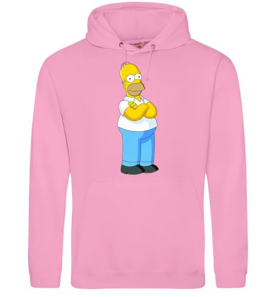 Мужская толстовка (худи) Гомер Розовый фото