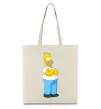 Эко-сумка Гомер Бежевый фото