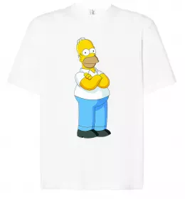 Футболка Оверсайз Сімпсон українець Белый фото Футболка Оверсайз Сімпсон українець Белый фото