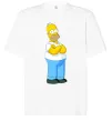 Футболка Оверсайз Гомер Белый фото