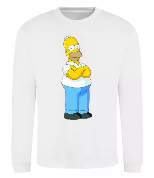 Свитшот Гомер Белый фото