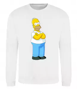 Свитшот Гомер Белый фото