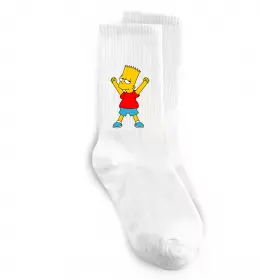 Носки Homer Simpson Woo Hoo Белый фото