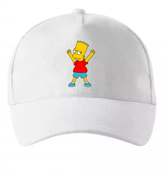 Кепка Барт переможець Білий фото