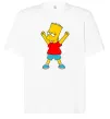 Футболка Оверсайз Барт переможець Белый фото