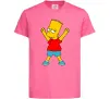 Дитяча футболка Барт переможець Яскраво-рожевий фото