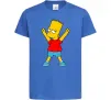 Дитяча футболка Барт переможець Яскраво-синій фото