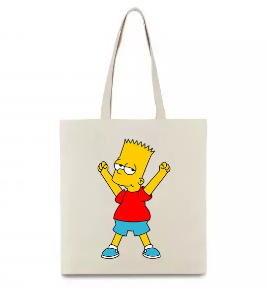 Эко-сумка Барт переможець Бежевый фото