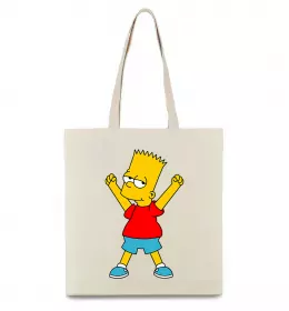 Эко-сумка Bart Simpson Eat my shorts Черный фото