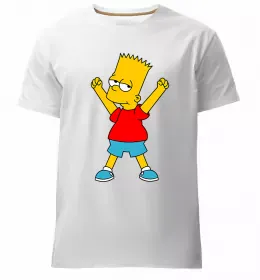 Мужская премиум футболка Homer Simpson Woo Hoo Белый фото