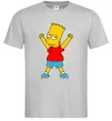 Мужская футболка Барт переможець Серый фото
