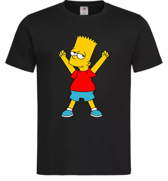 Мужская футболка Барт переможець Черный фото