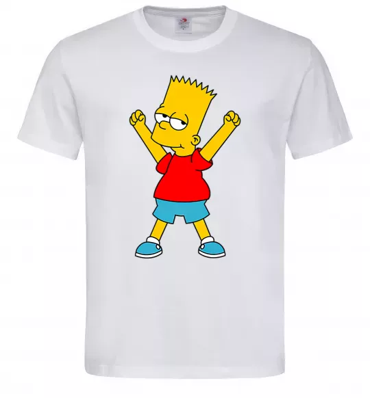 Мужская футболка Барт переможець Белый фото