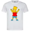 Мужская футболка Барт переможець Белый фото