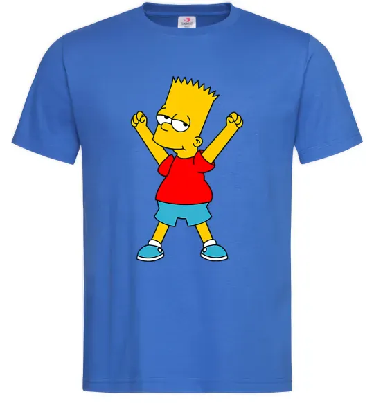 Мужская футболка Барт переможець Ярко-синий фото
