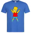 Мужская футболка Барт переможець Ярко-синий фото