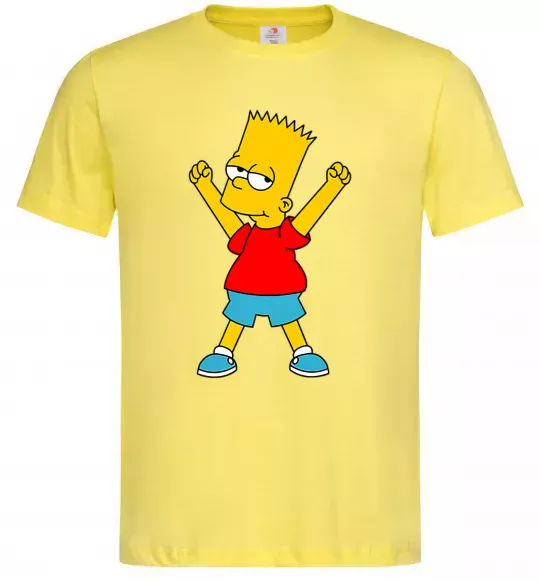 Мужская футболка Барт переможець Лимонный фото