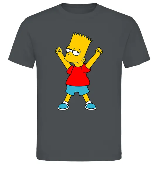Мужская футболка Барт переможець Графит фото
