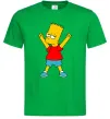 Мужская футболка Барт переможець Зеленый фото