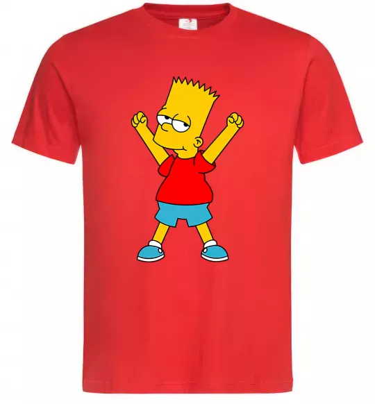 Мужская футболка Барт переможець Красный фото