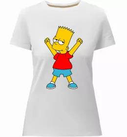 Женская премиум футболка The Simpsons Homer Черный фото