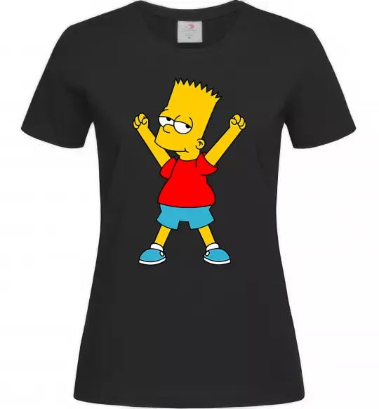 Женская футболка Барт переможець Черный фото