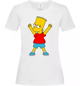 Женская футболка Beer makes you strong Белый фото