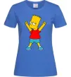 Женская футболка Барт переможець Ярко-синий фото