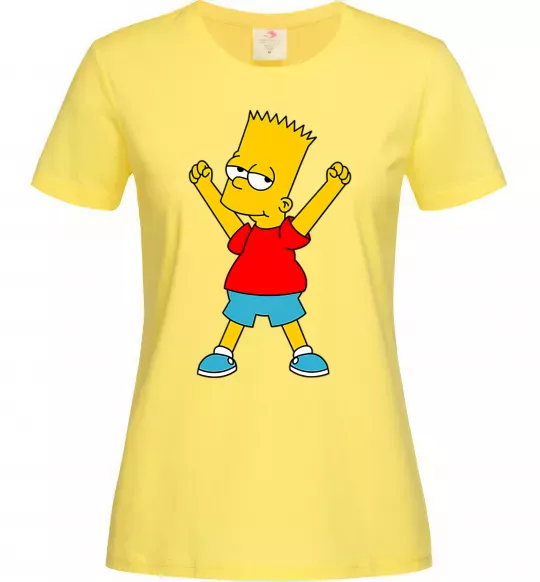 Женская футболка Барт переможець Лимонный фото