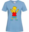 Женская футболка Барт переможець Голубой фото