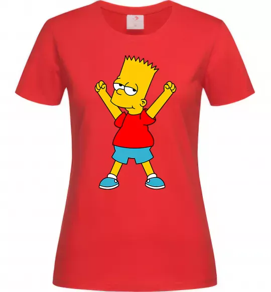 Женская футболка Барт переможець Красный фото