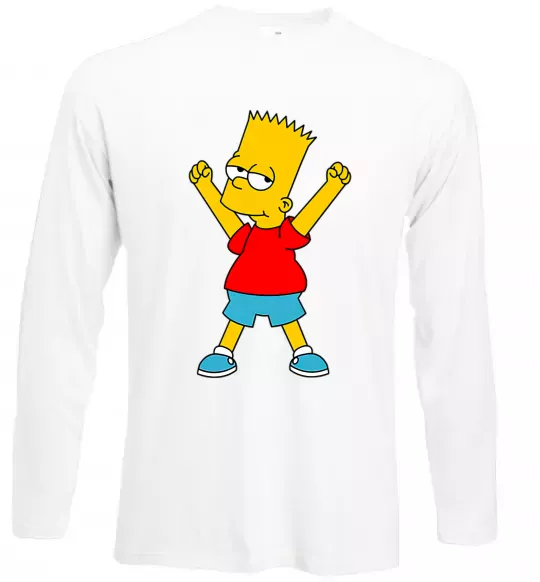 Лонгслив Барт переможець Белый фото